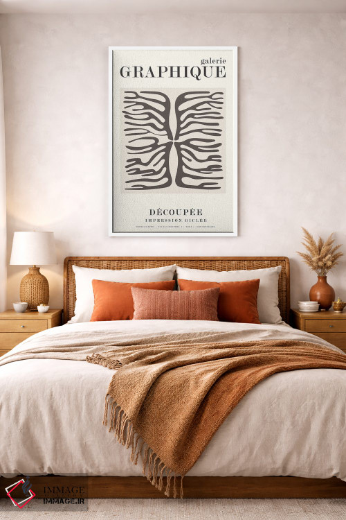 تابلو دکوراتیو گرافیک ۱۰ اثر دیزاین فابریکن - D3W