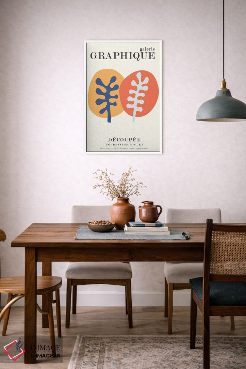 تابلو دکوراتیو گرافیک ۸ اثر دیزاین فابریکن - D6W