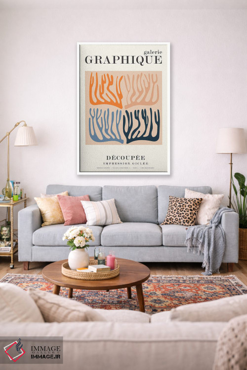 تابلو دکوراتیو گرافیک ۱۱ اثر دیزاین فابریکن - D1W