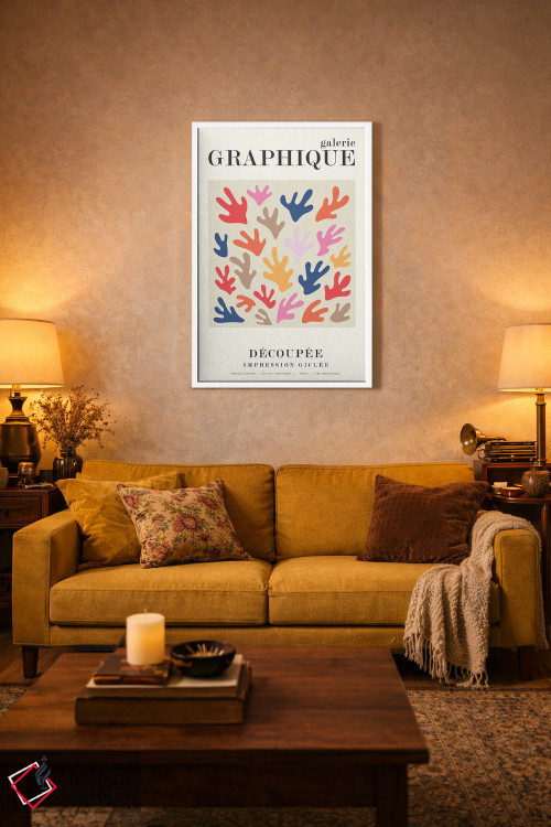 تابلو دکوراتیو گرافیک ۱۲ اثر دیزاین فابریکن - D3W