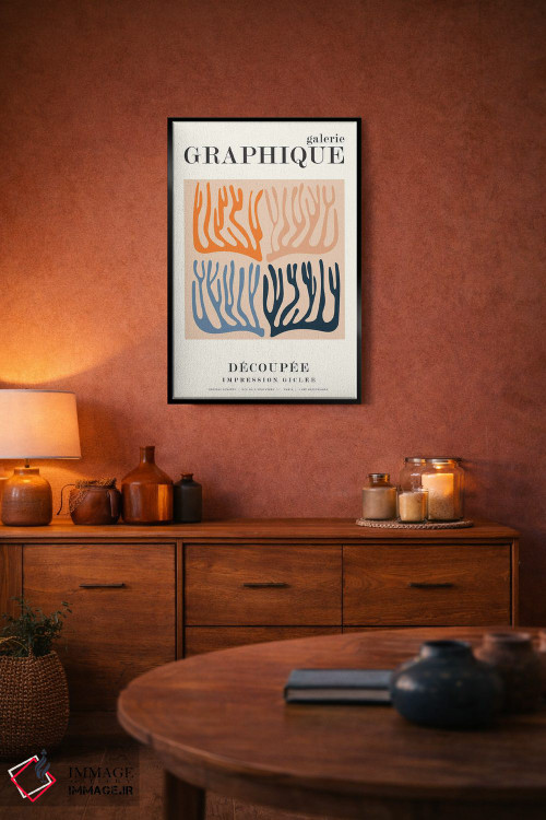 تابلو دکوراتیو گرافیک ۱۱ اثر دیزاین فابریکن - D5B