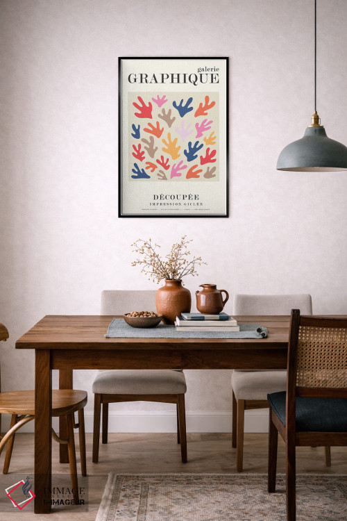 تابلو دکوراتیو گرافیک ۱۲ اثر دیزاین فابریکن - D6B