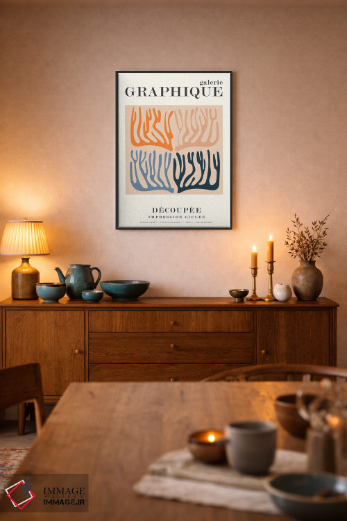 تابلو دکوراتیو گرافیک ۱۱ اثر دیزاین فابریکن - D6B