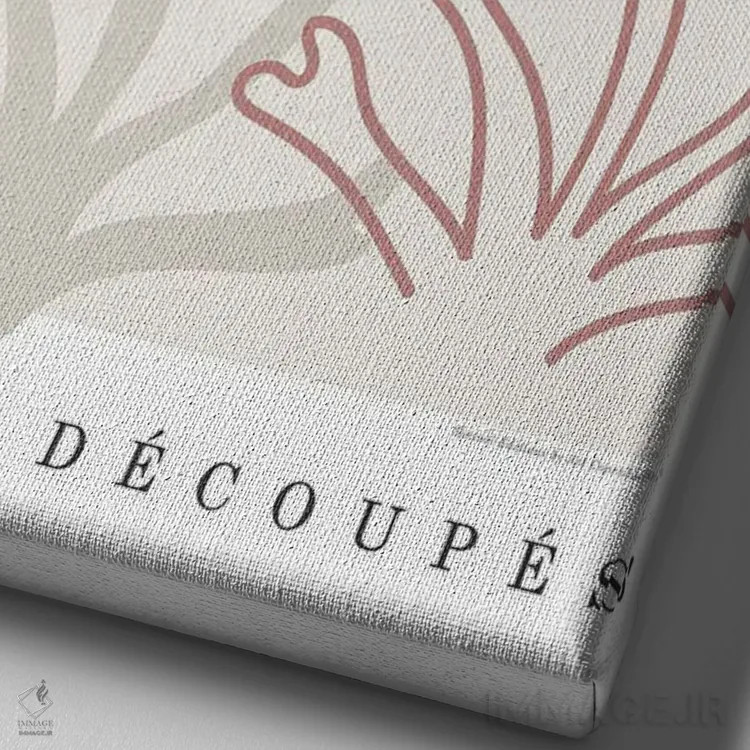 تابلو دکوراتیو شیء ۵ اثر دیزاین فابریکن - نمای نزدیک بافت بوم