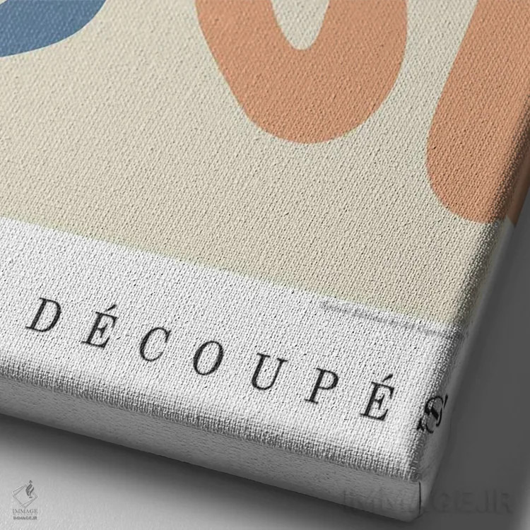 تابلو دکوراتیو شیء ۷ اثر دیزاین فابریکن - نمای نزدیک بافت بوم