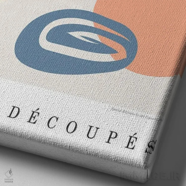 تابلو دکوراتیو شیء ۶ اثر دیزاین فابریکن - نمای نزدیک بافت بوم