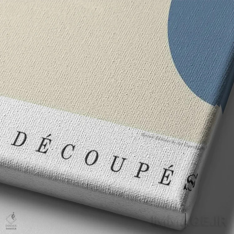 تابلو دکوراتیو شیء ۸ اثر دیزاین فابریکن - نمای نزدیک بافت بوم