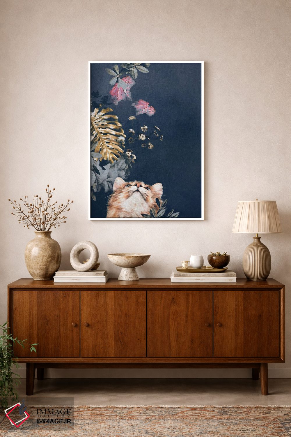 تابلو مدرن مد حیوانات خانگی ۳ اثر دیزاین فابریکن - D1W