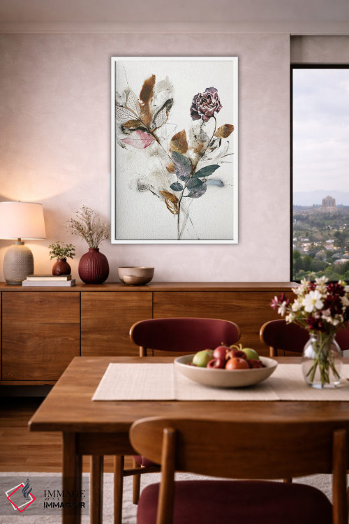 تابلو مدرن گل بازیگوش ۱ اثر دیزاین فابریکن - D4W