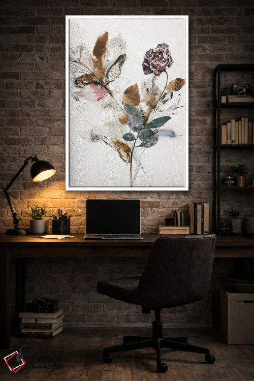 تابلو مدرن گل بازیگوش ۱ اثر دیزاین فابریکن - D3W