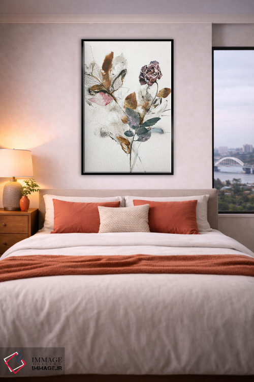 تابلو مدرن گل بازیگوش ۱ اثر دیزاین فابریکن - D5B