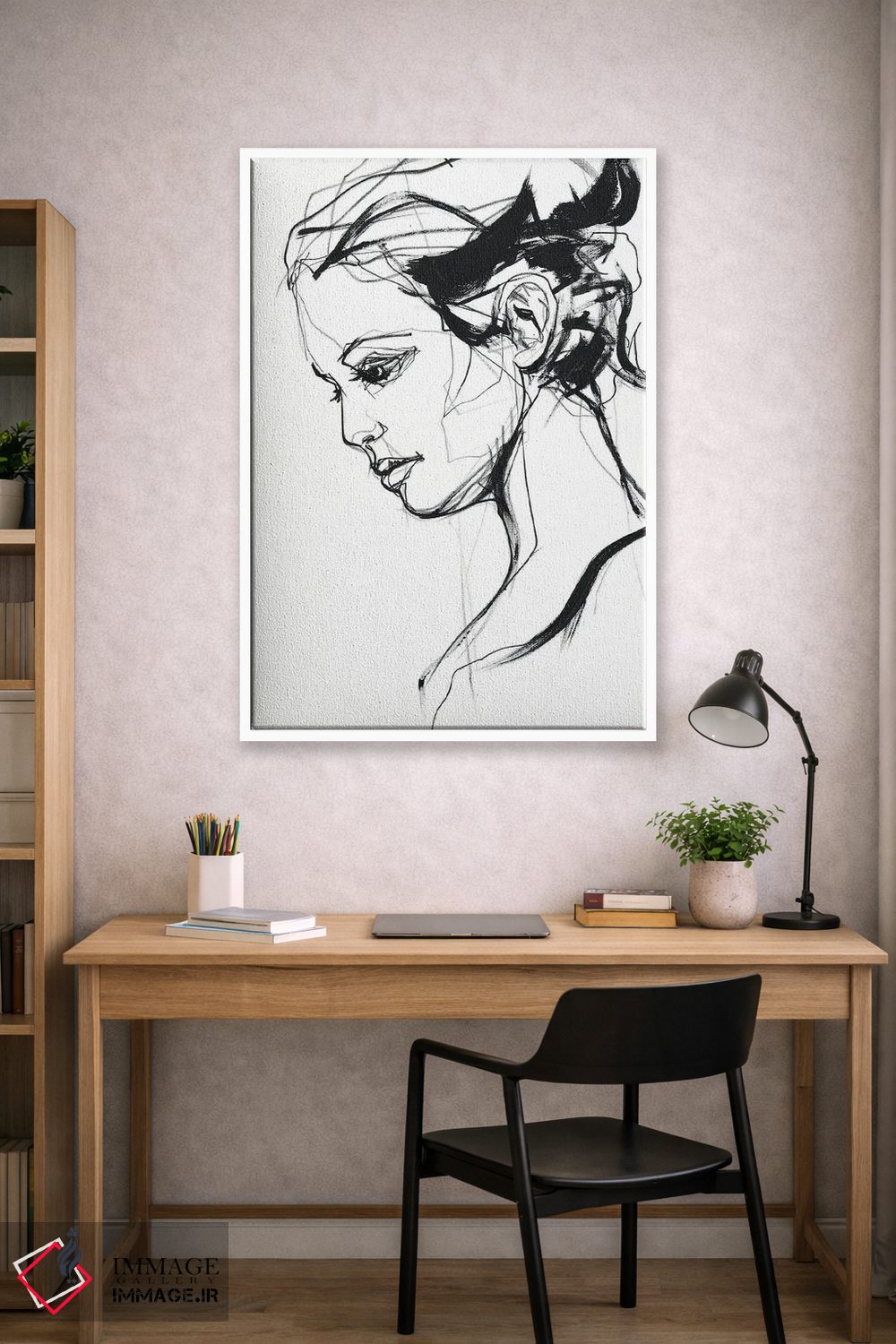 تابلو مینیمال سیلوئت ۲ اثر دیزاین فابریکن - D1W