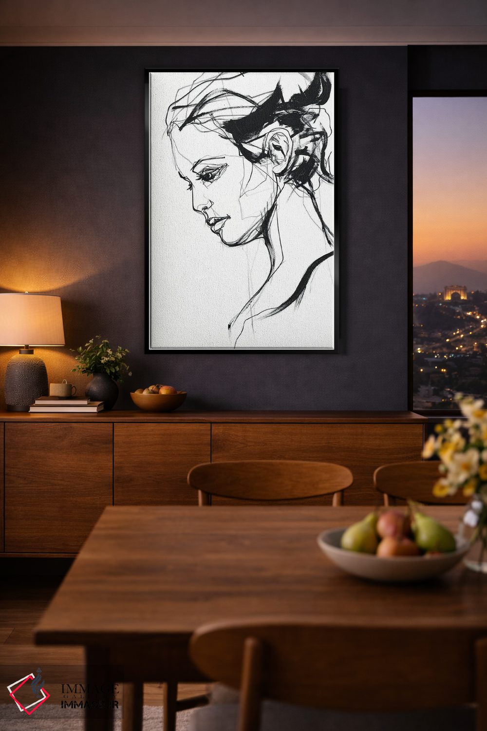 تابلو مینیمال سیلوئت ۲ اثر دیزاین فابریکن - D2B