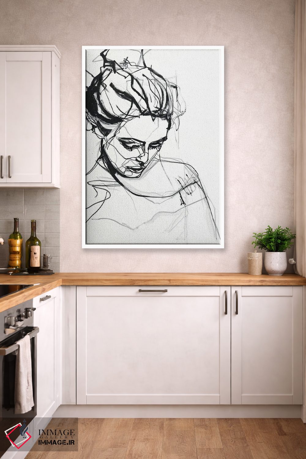 تابلو مینیمال سیلوئت ۱ اثر دیزاین فابریکن - D3W