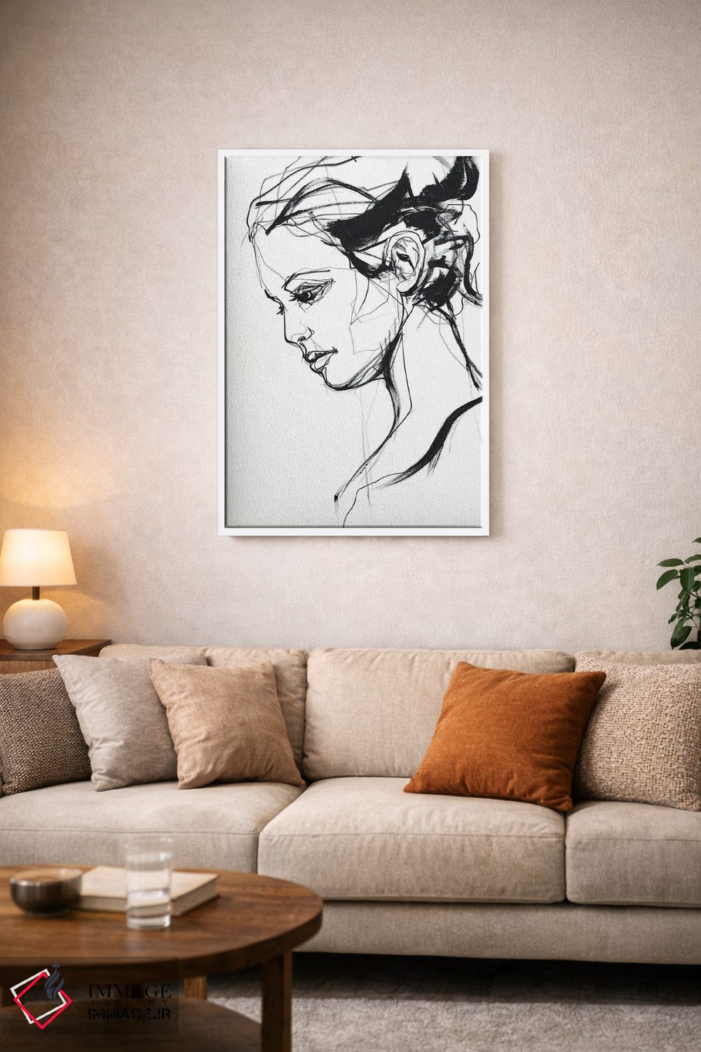 تابلو مینیمال سیلوئت ۲ اثر دیزاین فابریکن - D3W