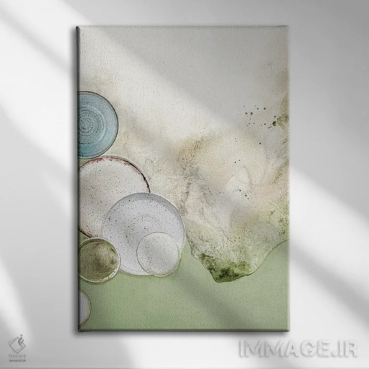 تابلو مدرن هنر طعم ۴ اثر دیزاین فابریکن - نمای روبهرو روی دیوار