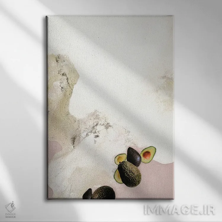 تابلو مدرن هنر طعم ۳ اثر دیزاین فابریکن - نمای روبهرو روی دیوار