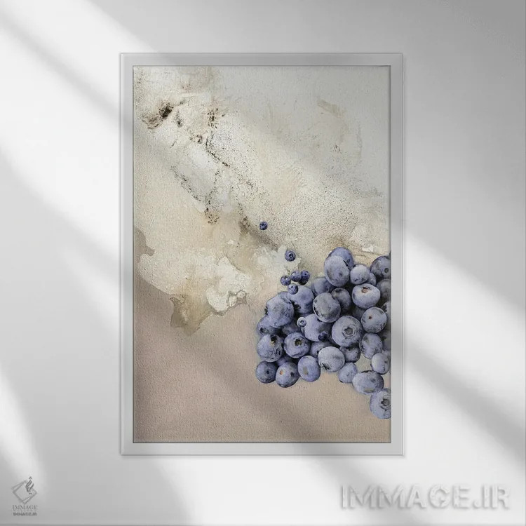 تابلو مدرن هنر طعم ۶ اثر دیزاین فابریکن - نمای قابدار سفید