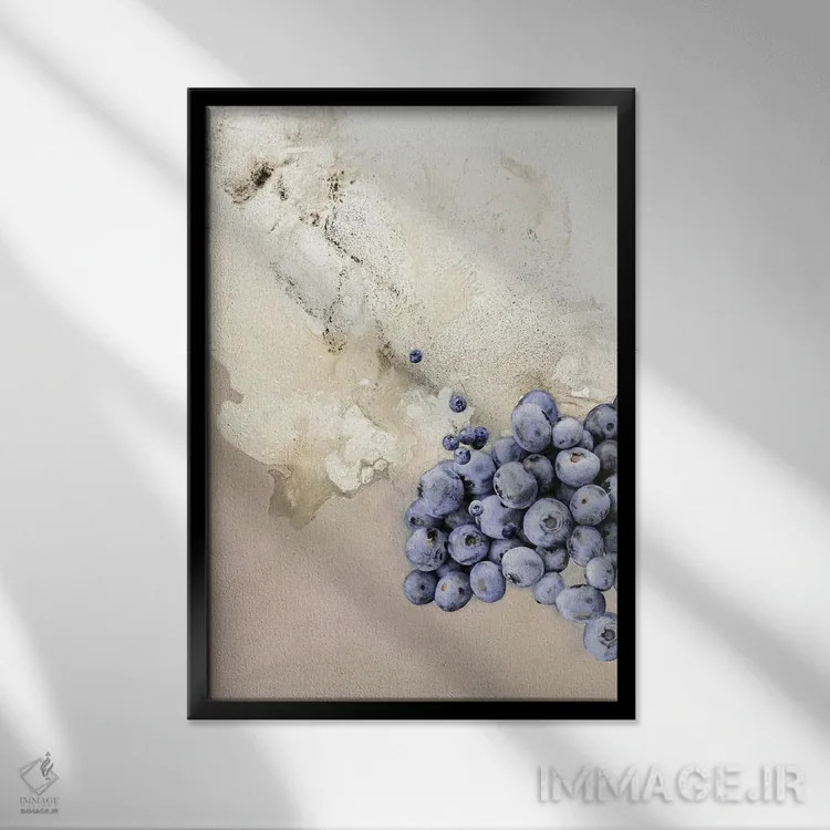 تابلو مدرن هنر طعم ۶ اثر دیزاین فابریکن - نمای قابدار مشکی