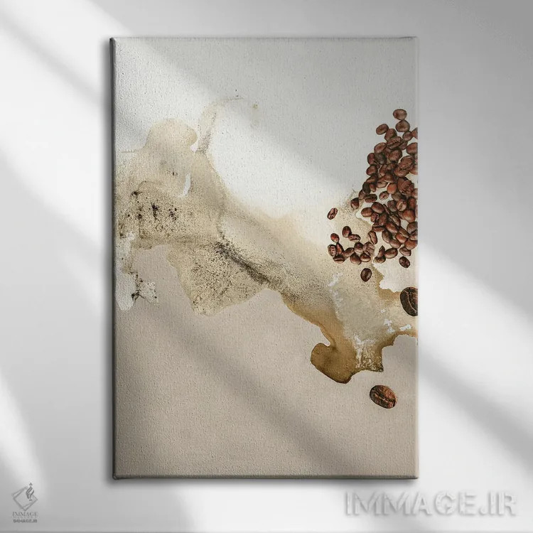 تابلو مدرن هنر طعم ۷ اثر دیزاین فابریکن - نمای روبهرو روی دیوار