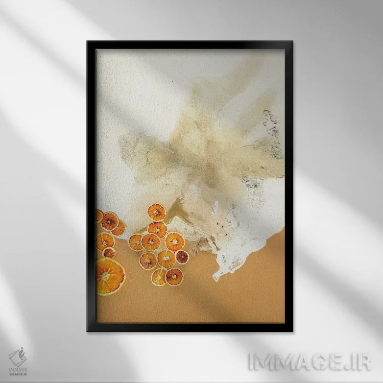 تابلو مدرن هنر طعم ۸ اثر دیزاین فابریکن - نمای قابدار مشکی