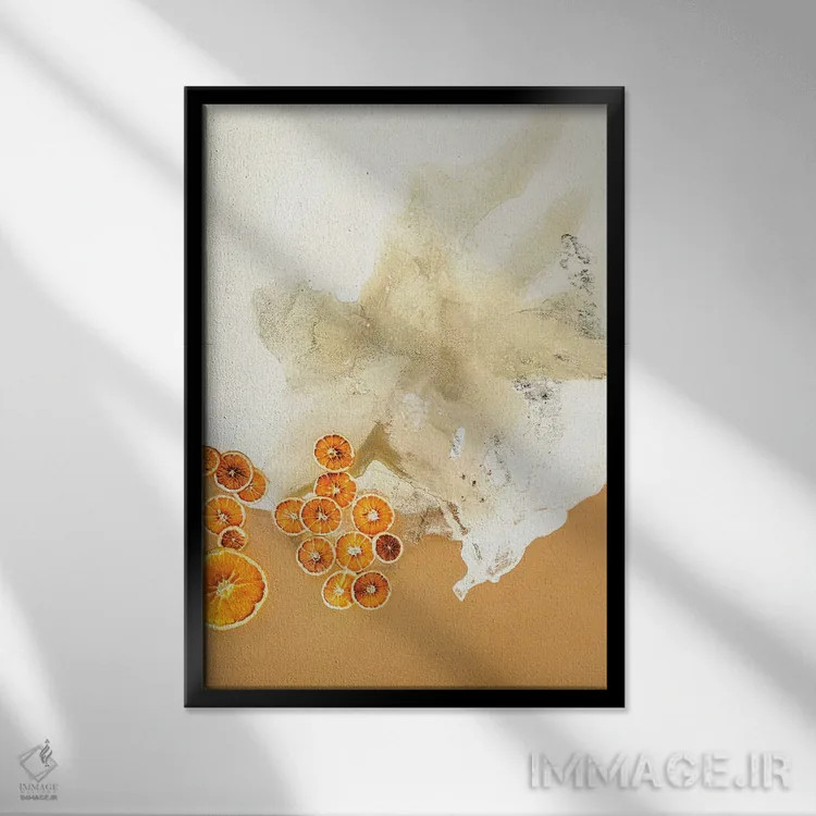 تابلو مدرن هنر طعم ۸ اثر دیزاین فابریکن - نمای قابدار مشکی