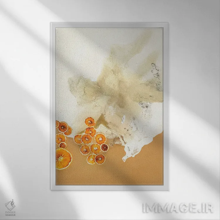 تابلو مدرن هنر طعم ۸ اثر دیزاین فابریکن - نمای قابدار سفید