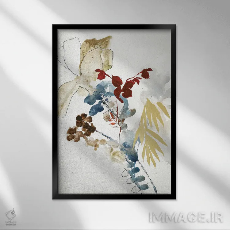 تابلو مدرن بی وزن ۲ اثر دیزاین فابریکن - نمای قابدار مشکی