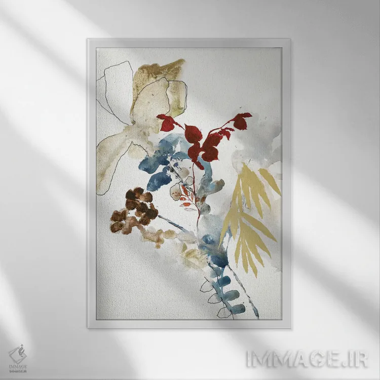 تابلو مدرن بی وزن ۲ اثر دیزاین فابریکن - نمای قابدار سفید