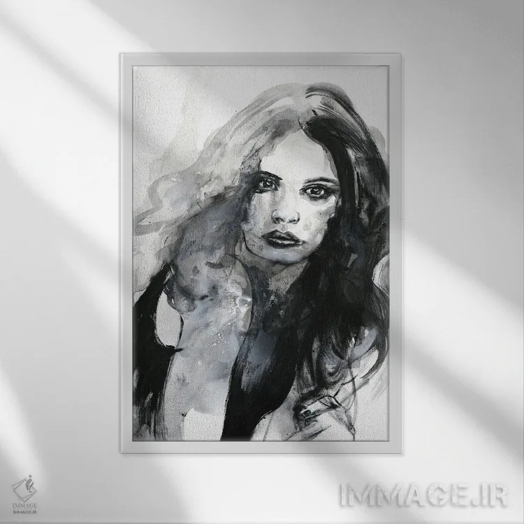 تابلو دکوراتیو احساس اثر دیزاین فابریکن - نمای قابدار سفید