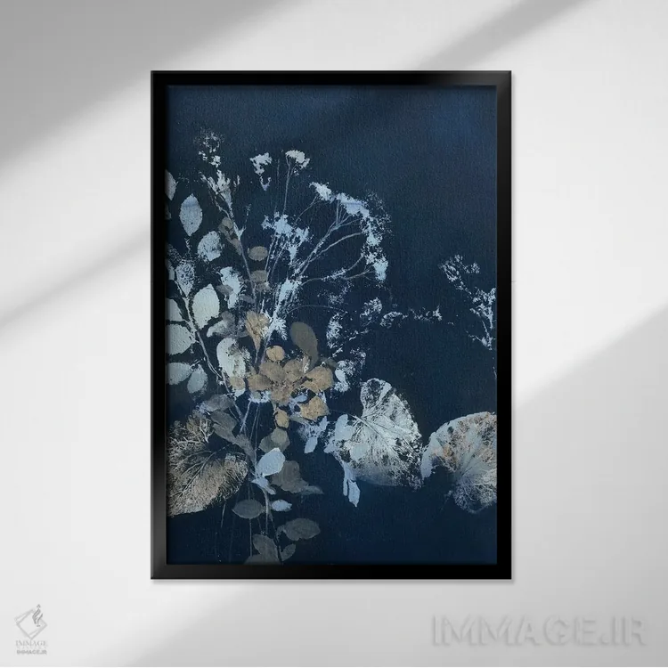 تابلو دکوراتیو طبیعت ناب ۷ اثر دیزاین فابریکن - نمای قابدار مشکی