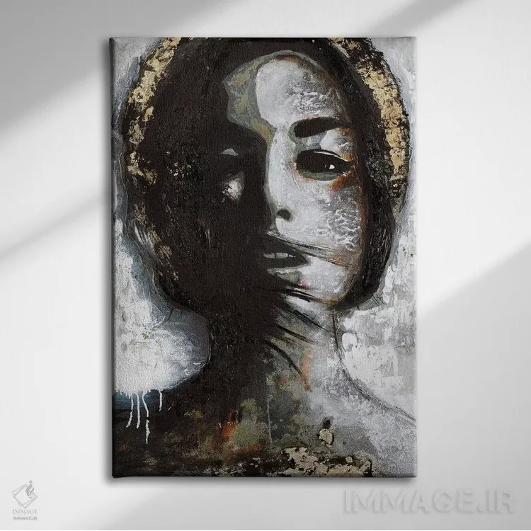 تابلو دکوراتیو مادونای طلایی اثر دیزاین فابریکن - نمای روبهرو روی دیوار