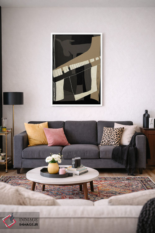 تابلو انتزاعی بز پیانو می نوازد اثر دیزاین فابریکن - D2W