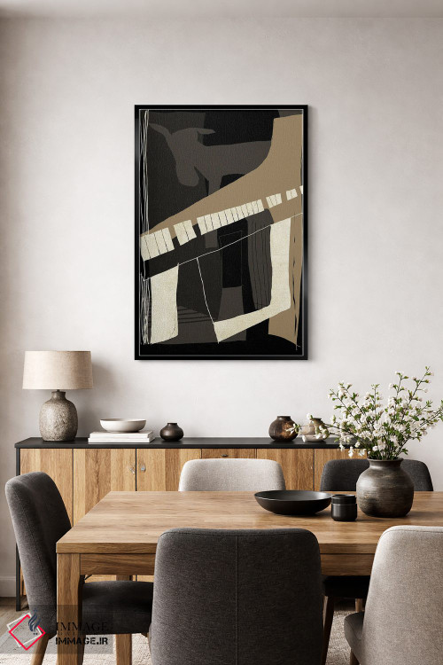 تابلو انتزاعی بز پیانو می نوازد اثر دیزاین فابریکن - D5B