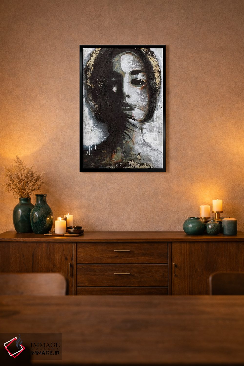 تابلو دکوراتیو مادونای طلایی اثر دیزاین فابریکن - D2B