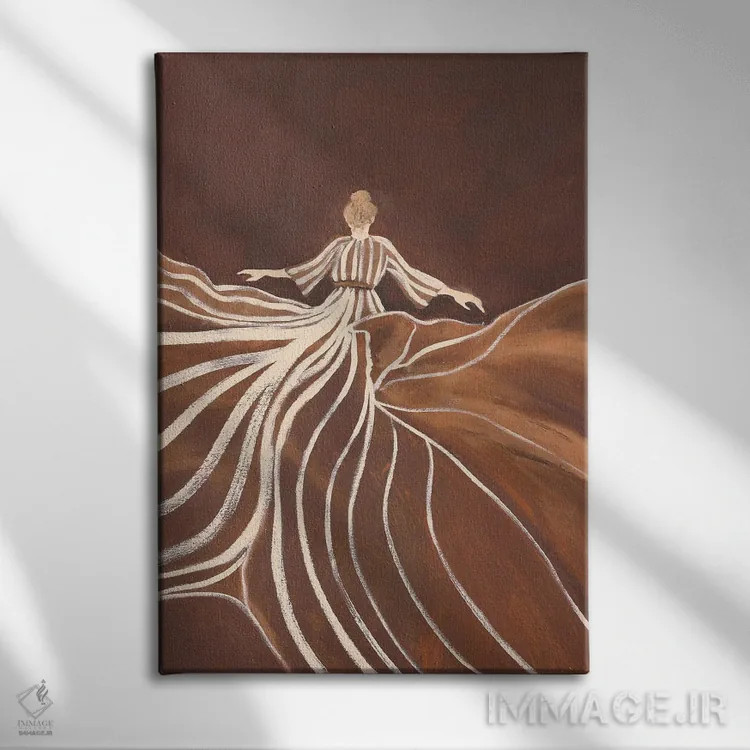 تابلو دکوراتیو شکوه مند اثر دیزاین فابریکن - نمای روبهرو روی دیوار