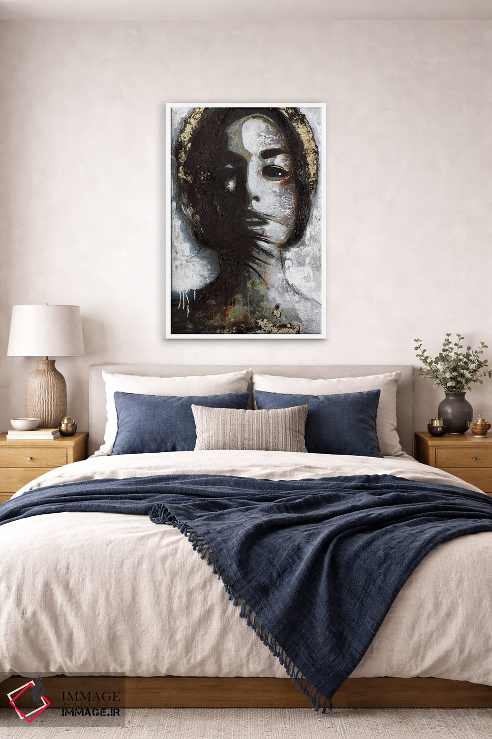 تابلو دکوراتیو مادونای طلایی اثر دیزاین فابریکن - D5W