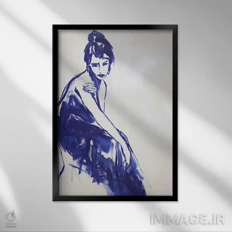تابلو دکوراتیو فقط برای مدتی کوتاه اثر دیزاین فابریکن - نمای قابدار مشکی