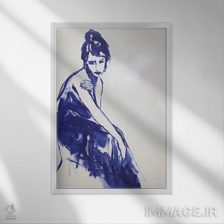 تابلو دکوراتیو فقط برای مدتی کوتاه اثر دیزاین فابریکن - نمای قابدار سفید