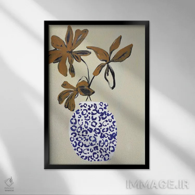 تابلو دکوراتیو فضای مناسب اثر دیزاین فابریکن - نمای قابدار مشکی