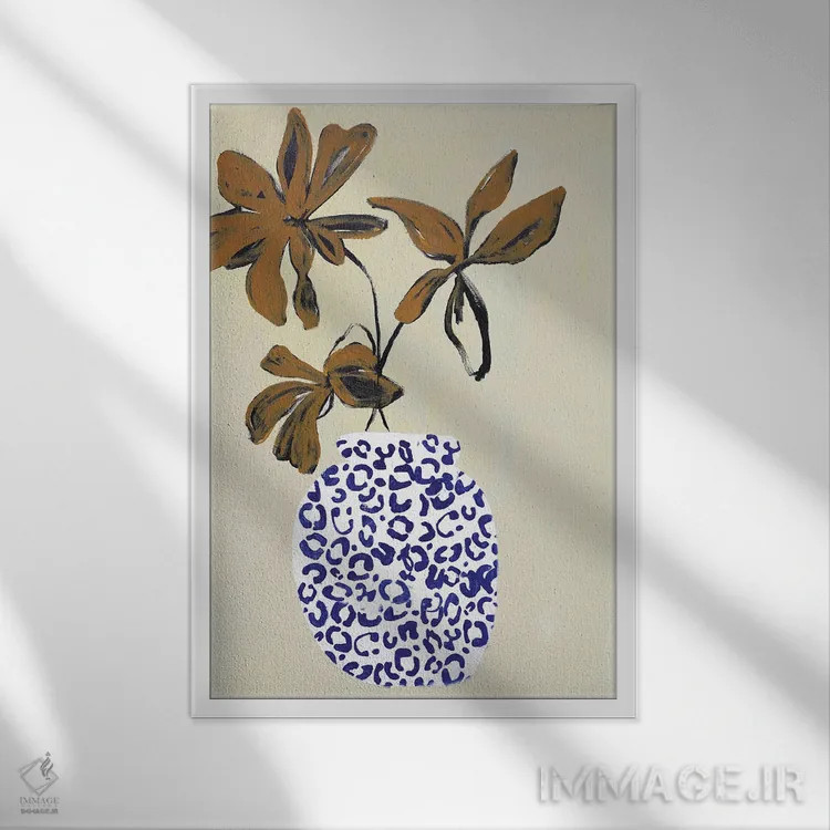 تابلو دکوراتیو فضای مناسب اثر دیزاین فابریکن - نمای قابدار سفید