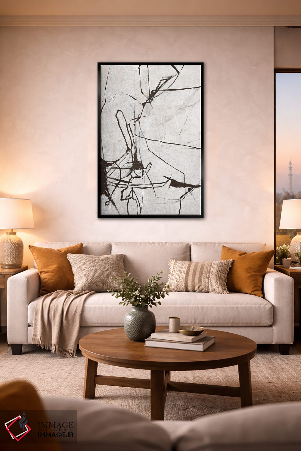 تابلو مینیمال آفرینش اثر دیزاین فابریکن - D2B