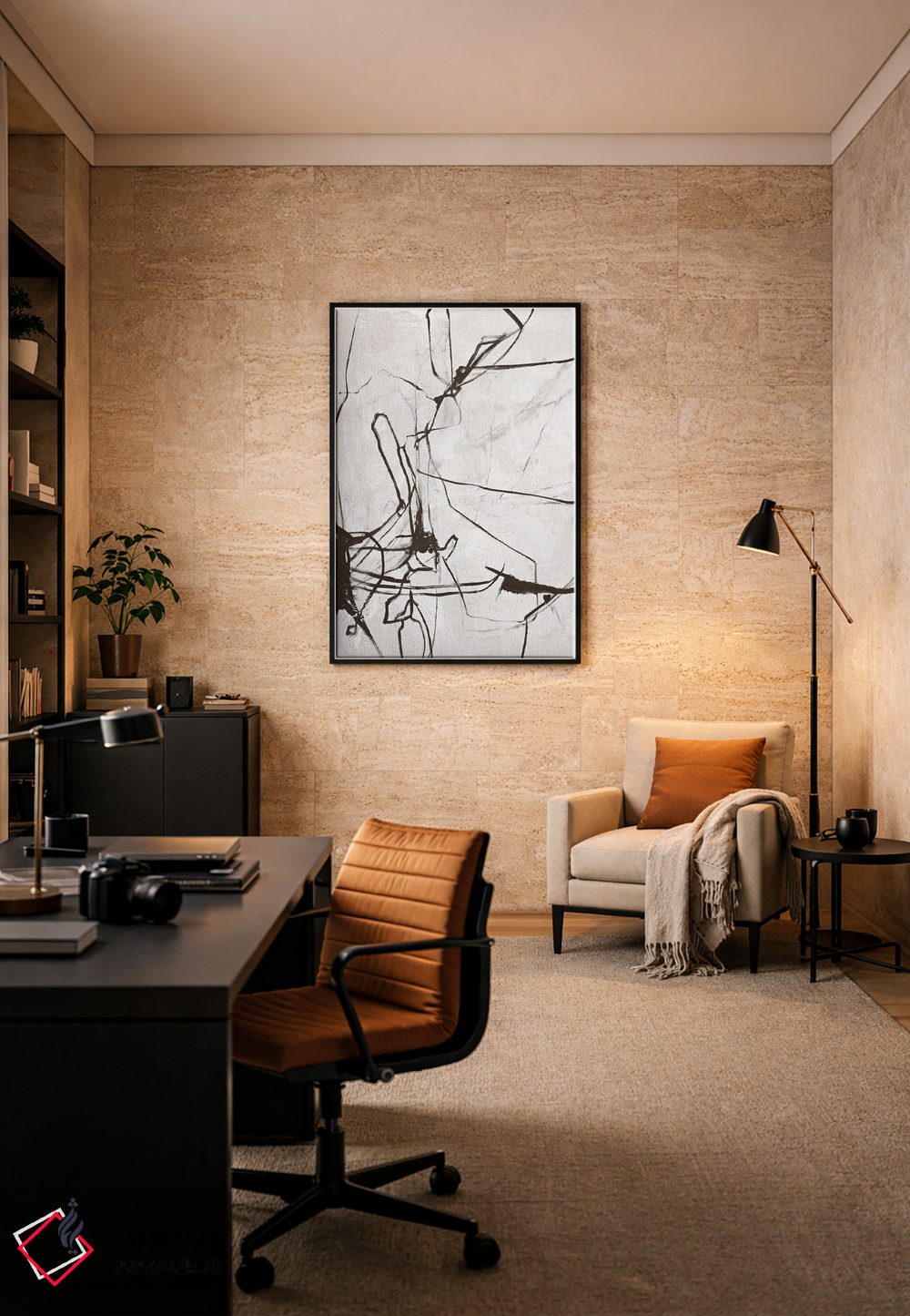 تابلو مینیمال آفرینش اثر دیزاین فابریکن - D6B