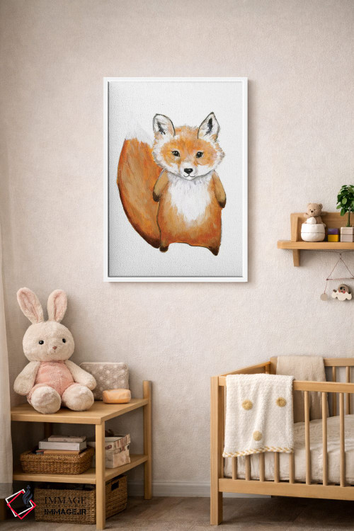 تابلو دکوراتیو روباه کوچولو اثر دیزاین فابریکن - D3W