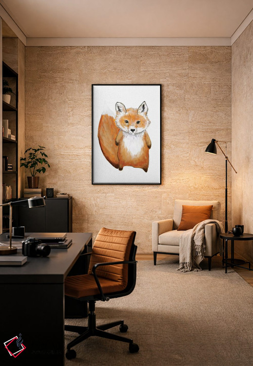 تابلو دکوراتیو روباه کوچولو اثر دیزاین فابریکن - D6B