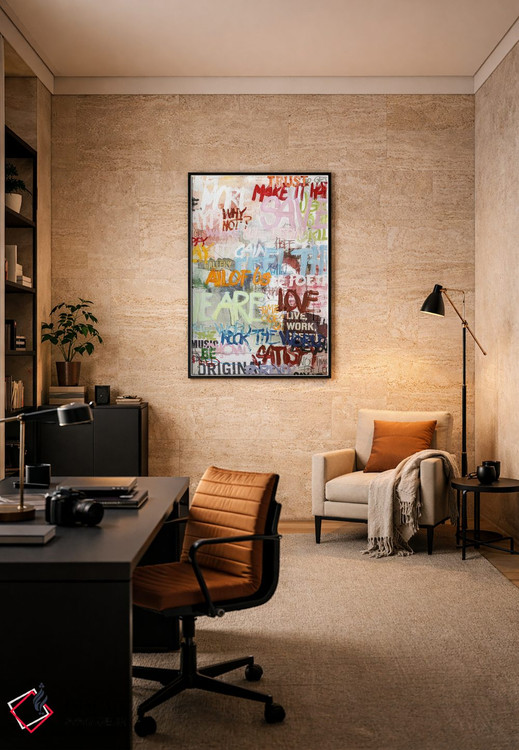 تابلو انتزاعی زندگی خیابانی اثر دیزاین فابریکن - D6B