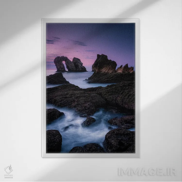 تابلو دکوراتیو آرنیا اثر فابیو آنتنور - نمای قابدار سفید