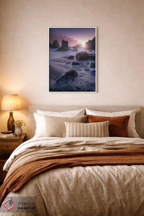 تابلو دکوراتیو بنفش تیره اثر فابیو آنتنور - D5W