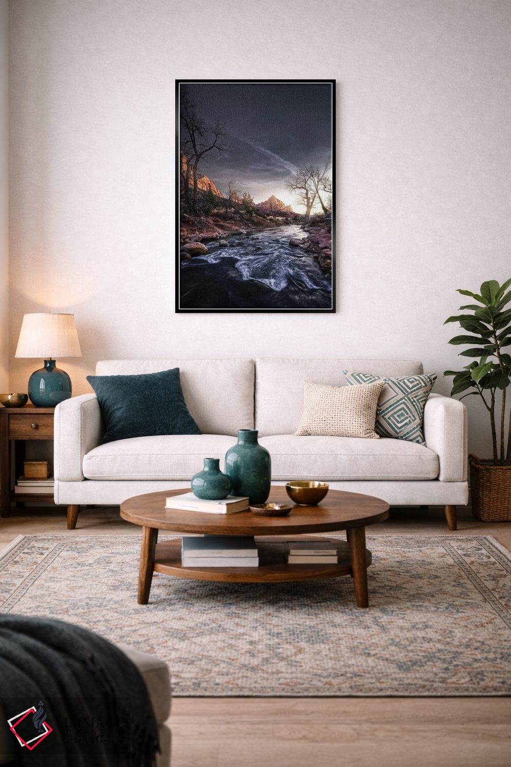 تابلو دکوراتیو دوشیزه تیره اثر فابیو آنتنور - D4B