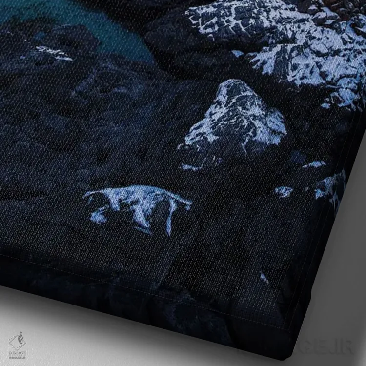 تابلو دکوراتیو از روی پل اثر فابیو آنتنور - نمای نزدیک بافت بوم